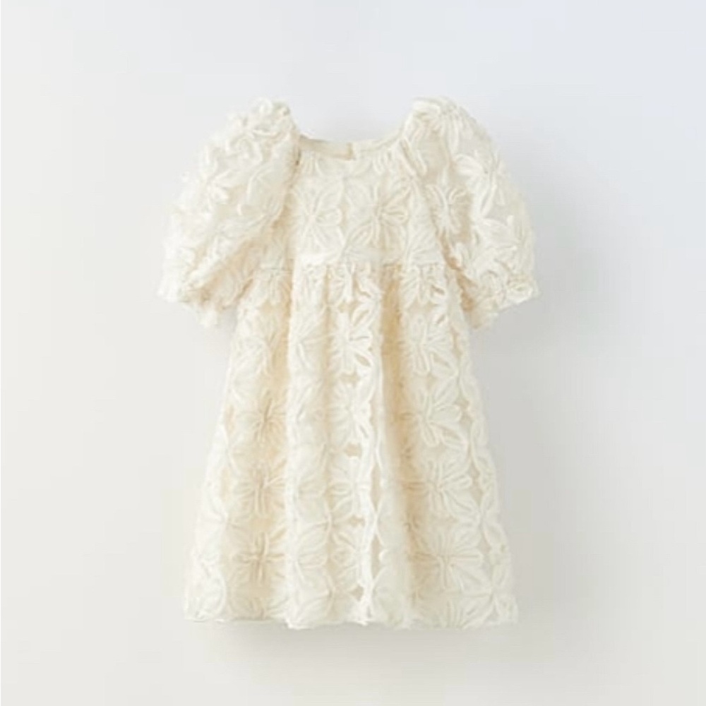 ZARA Toddler 3D Flower Dress